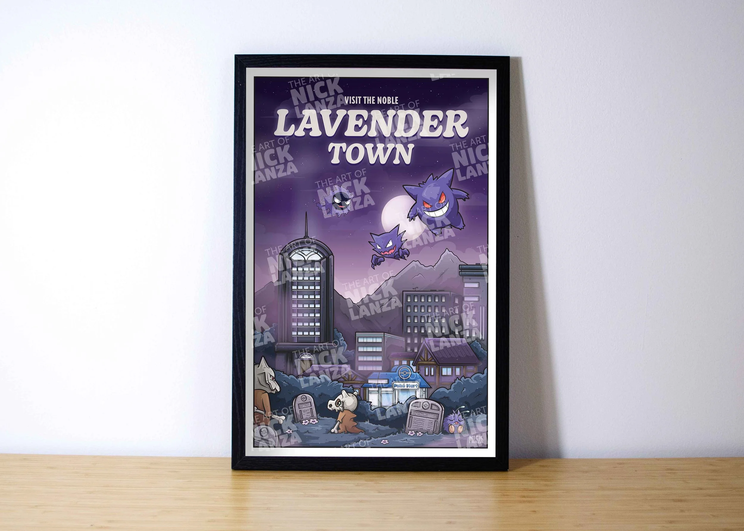 ポスター Mae Town Lavender Town — The Art of Nick Lanza